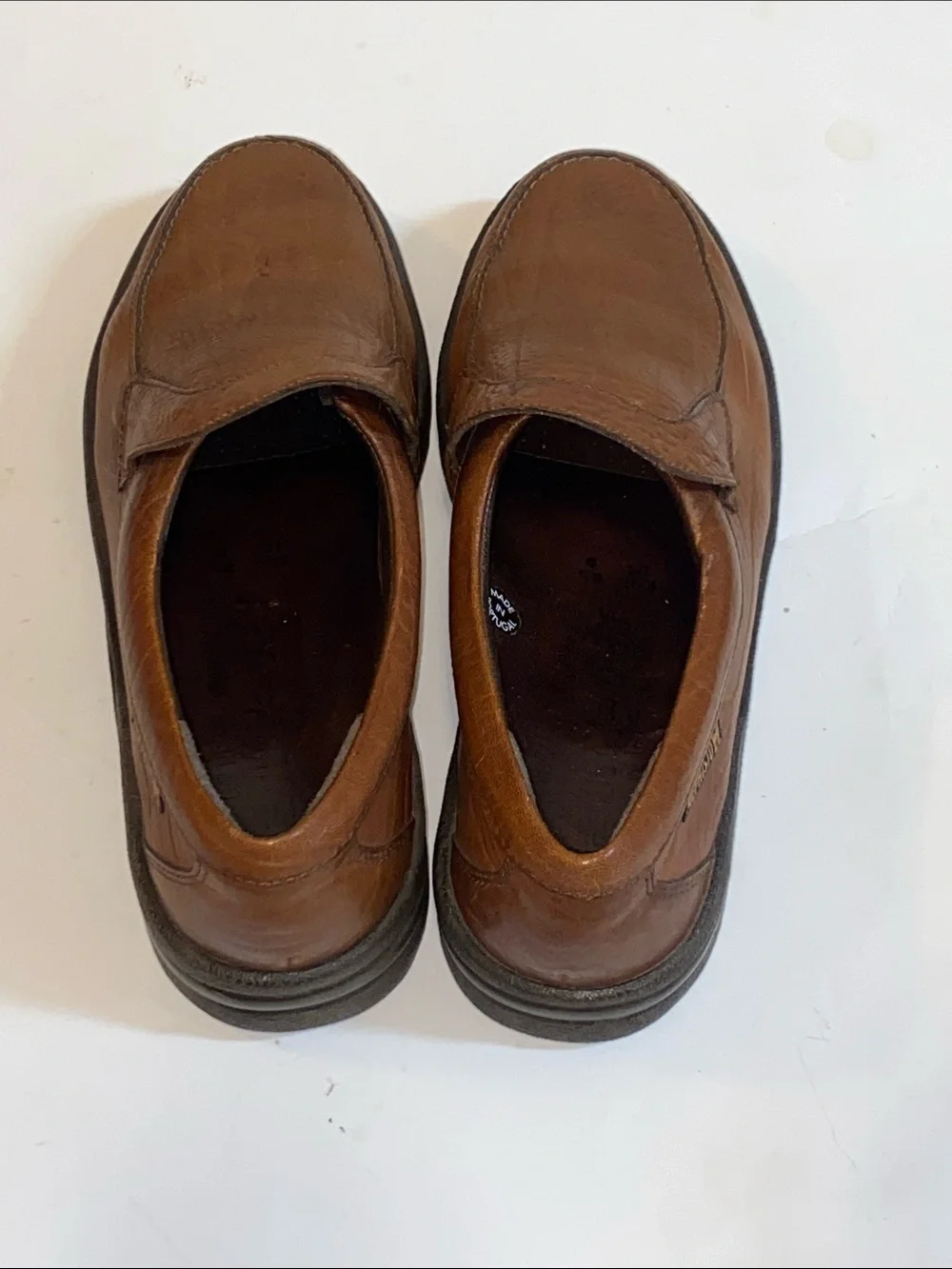 Mephisto Brown Leather Slip-On Comfort Loafers by Sz US 9 EUR 8.5 /30173255005